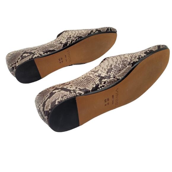 New Vince Paz Loafers Women's Size 8M Snakeskin Print Ballet Flats Slip On Low - Picture 6 of 9
